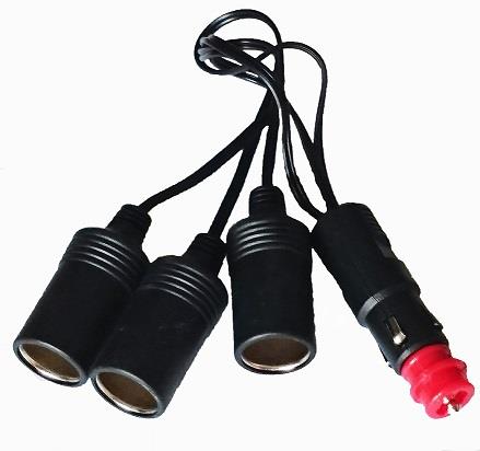 Roztrojka do zásuvky zapalovače 12-24V