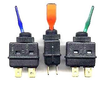 Spínač páčkový prosvětlený