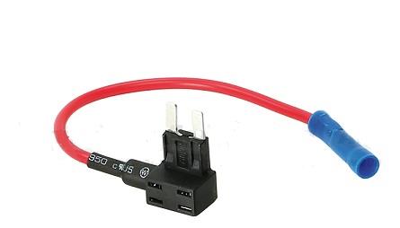 Pojistkové pouzdro s odbočkou na mini pojistky