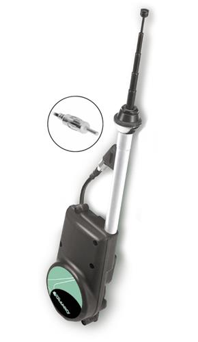 Motorově ovládaná univerzální anténa do blatníku, černá