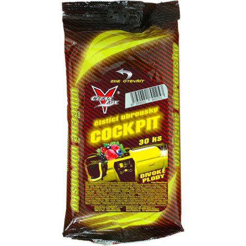 CLEANFOX vlhčený ubrousek COCKPIT - vanilka 30 ks