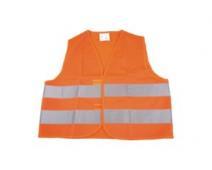 Dětská výstražná vesta s reflexními pruhy oranžová