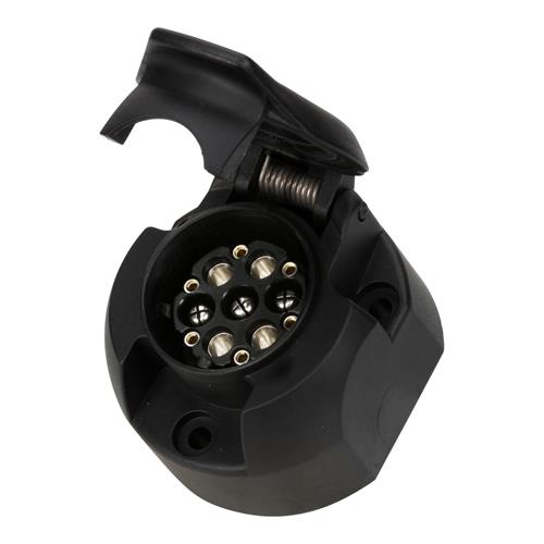 Zásuvka sedmipólová 12 V - plast